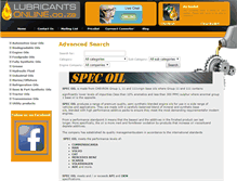 Tablet Screenshot of lubricantsonline.co.za